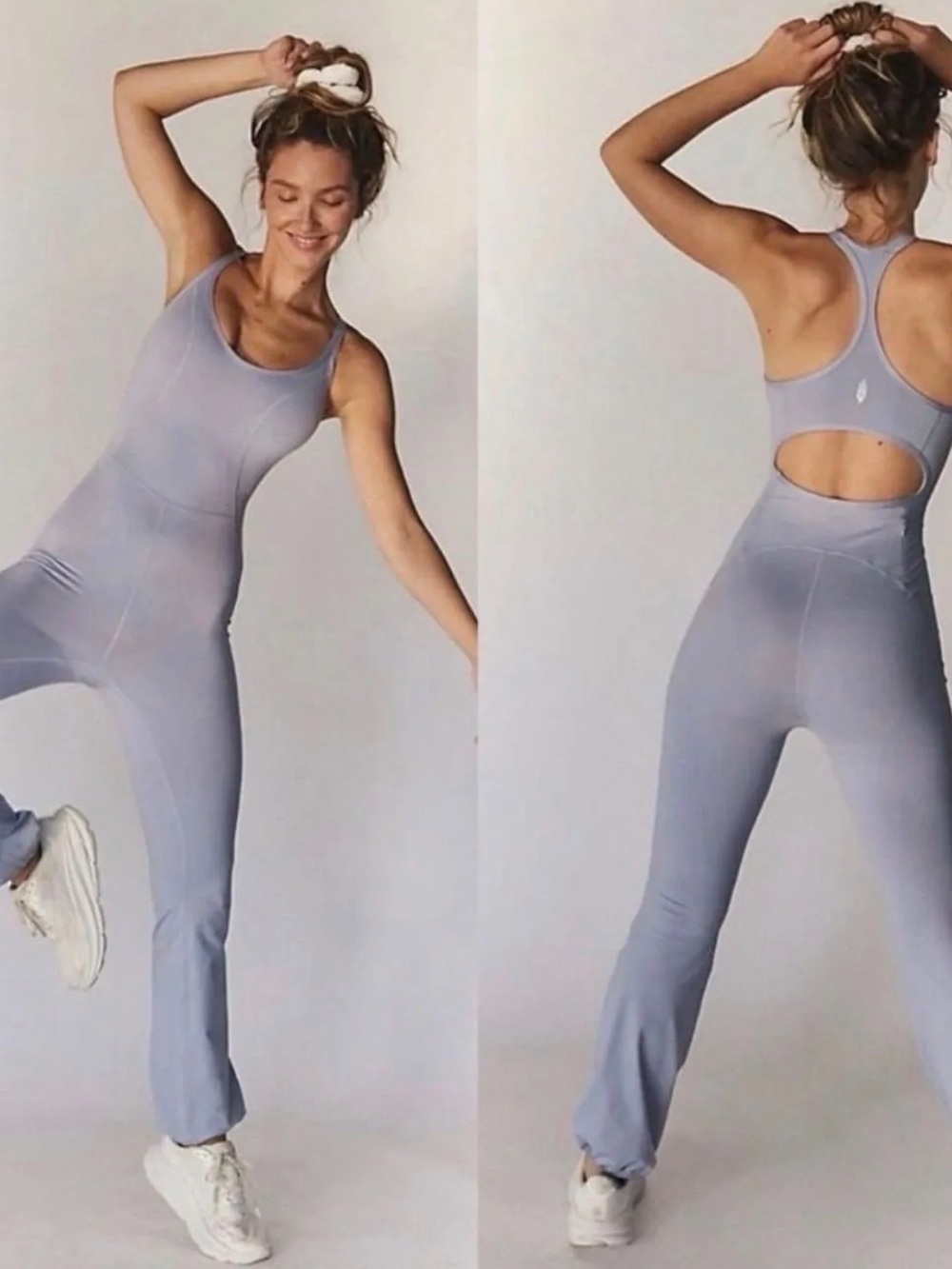 FP Movement by Free People Lavender Seamless Racerback Jumpsuit